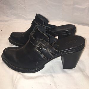Women’s Born Mule Black Leather Pumps